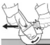 METABO WB 18 LTX BL 180 - Przecinanie ściernica: - 1