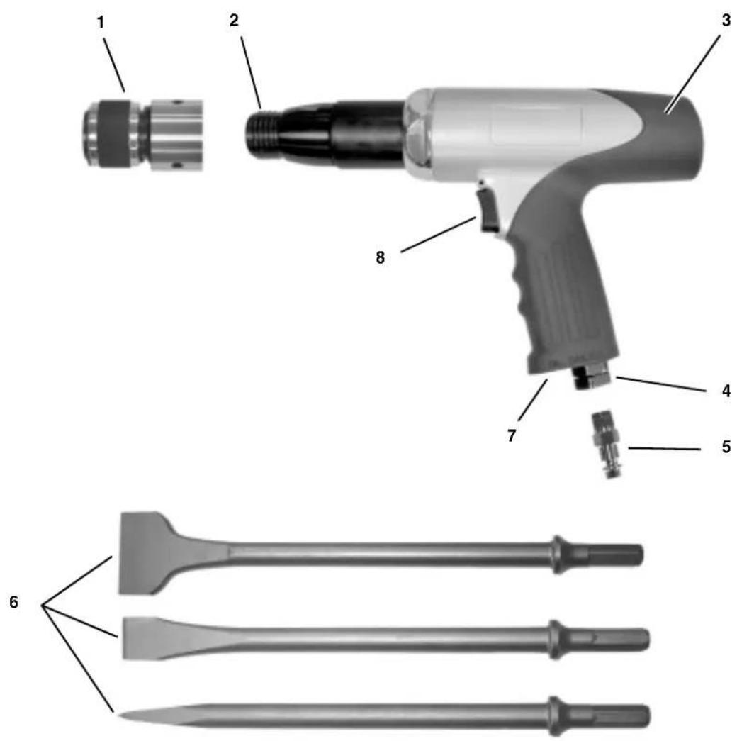 METABO MHS 5000 SET - Vue générale de la machine - Fournitures à la livraison - 1