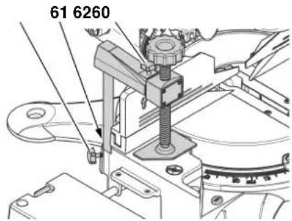 METABO KS 305 Plus - Werkstukspaninrichting monteren - 1