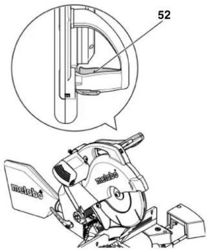 METABO KS 305 Plus - Alésage pour cadenas - 1