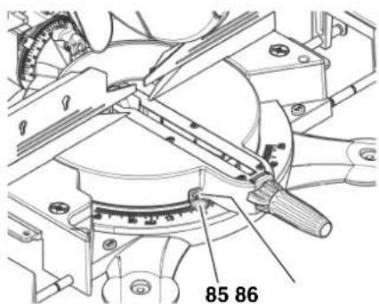 METABO KS 305 Plus - Régler l'indicateur pour les angles d'onglet - 1