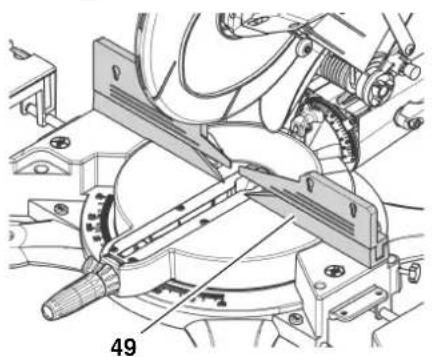 METABO KS 305 Plus - Butée de pièce(49) - 1