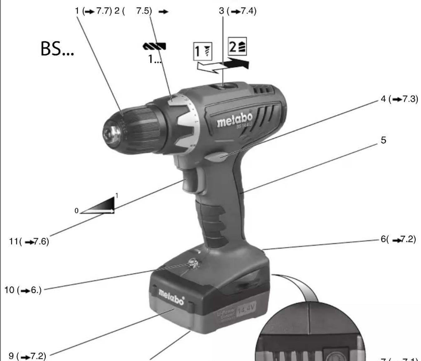 METABO BS 14.4 Li - A - 2
