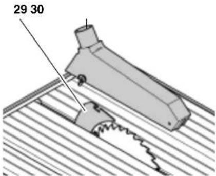 METABO PK 200 - Allineare l'invito coprilama e montare la cappa per trucoli - 3