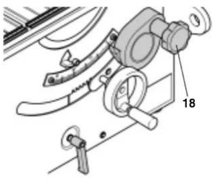 METABO PK 200 - Manovella per l'impostazione dell'angolo d'inclinazione - 1