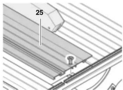 METABO PK 200 - Allineare l'invito coprilama e montare la cappa per trucoli - 1
