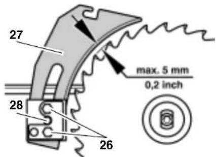 METABO PK 200 - Allineare l'invito coprilama e montare la cappa per trucoli - 2