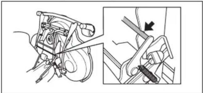 HUSQVARNA P 524EFI - Nastavitev kosišča v položaj za košnjo - 1