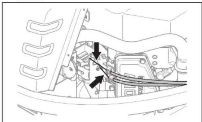 HUSQVARNA P 524EFI - So schmieren Sie das Gaskabel, Choke-Kabel und die Hebel-Lager (P 524) - 1