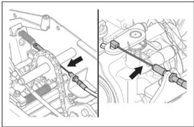 HUSQVARNA P 524EFI - De parkeerremkabel smeren - 1