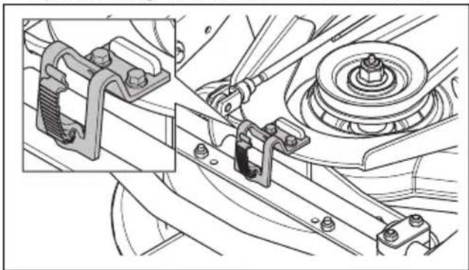 HUSQVARNA P 524EFI - So tauschen Sie den Keilriemen des Mähdecks aus - 3