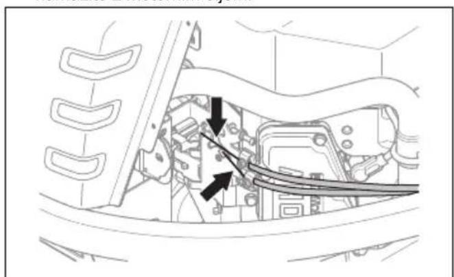 HUSQVARNA P 524EFI - Mazanje ožičenja parkirne zavore - 3