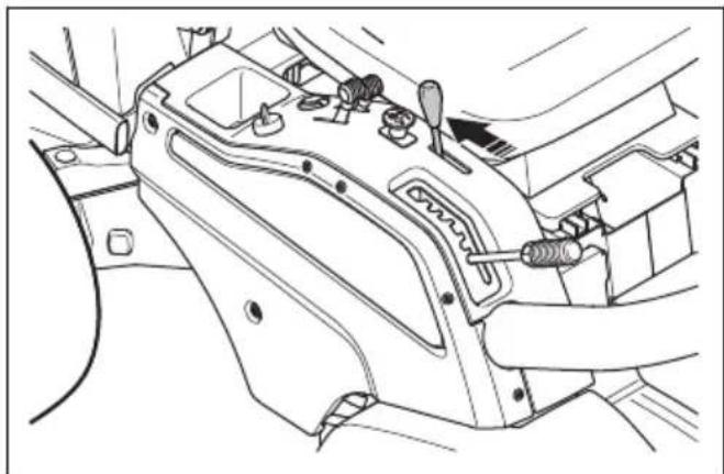 HUSQVARNA P 524EFI - Hefhendel voor het maaidek - 1