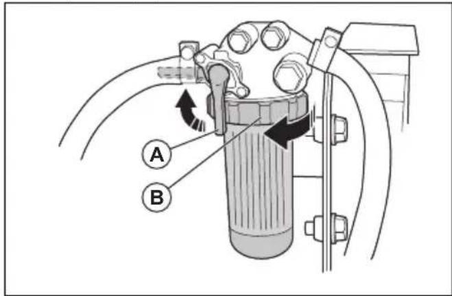 HUSQVARNA P 535HX - Het papierfilter in het hoofdfilter verrangen - 1