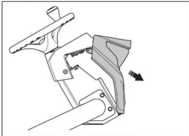 HUSQVARNA P 535HX - Pour déposer et installer le capot avant de la colonne de direction - 3