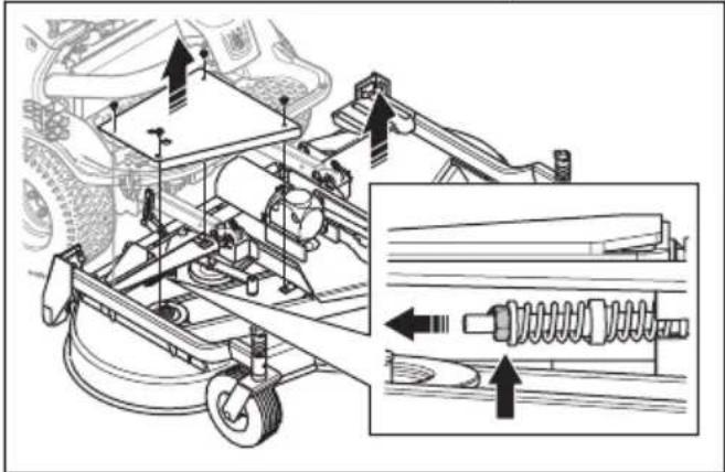 HUSQVARNA P 535HX - So tauschen Sie den Riemen des Mahdecks aus - 1