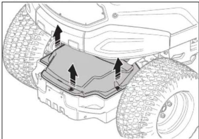 HUSQVARNA P 535HX - Pour déposer le capot de transmission - 1