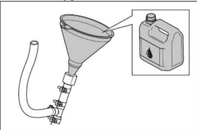 HUSQVARNA P 535HX - Het hydraulisch system vullen - 2
