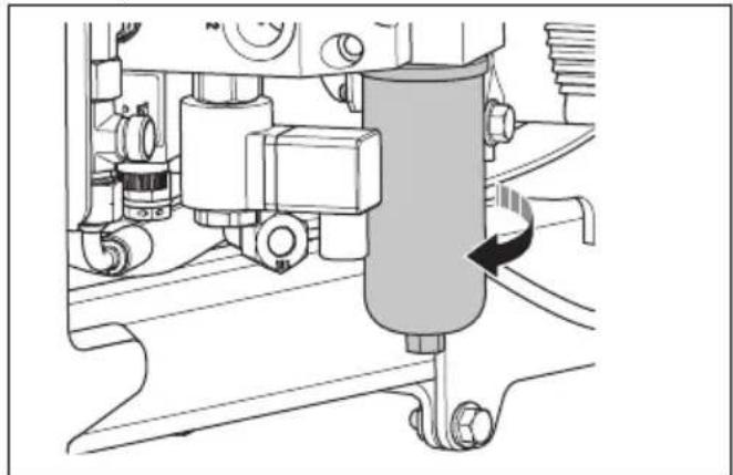 HUSQVARNA P 535HX - Het filter van de hydraulische olie verrangen - 1
