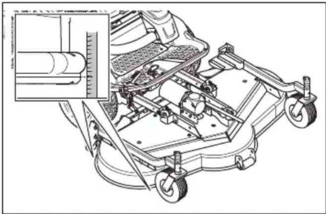 HUSQVARNA P 535HX - So überprüfen Sie die Fluchtung des Mahdecks - 1