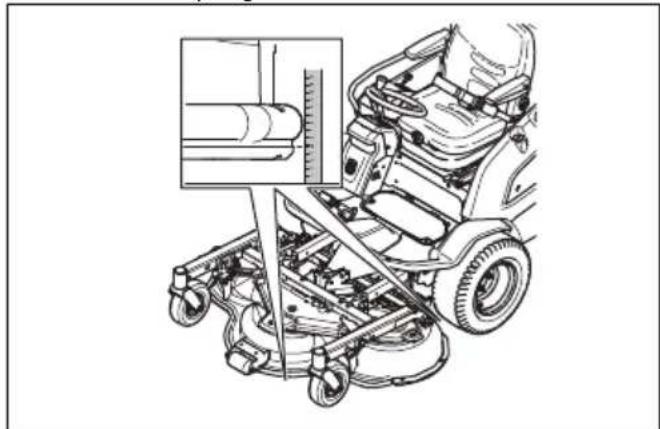 HUSQVARNA P 535HX - Controleren of het maaidek correct is uitgelijnd - 1