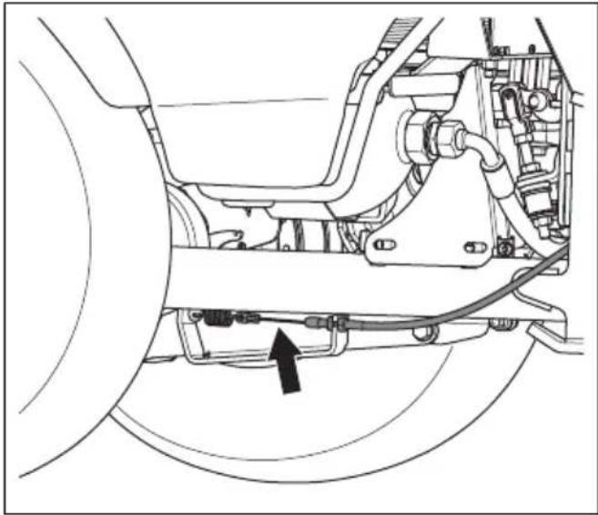 HUSQVARNA P 535HX - De parkeerremkabels smeren - 1