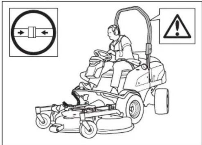 HUSQVARNA P 535HX - Het kantelbeveiligingsystem (ROPS) in- en uitschakelen - 4