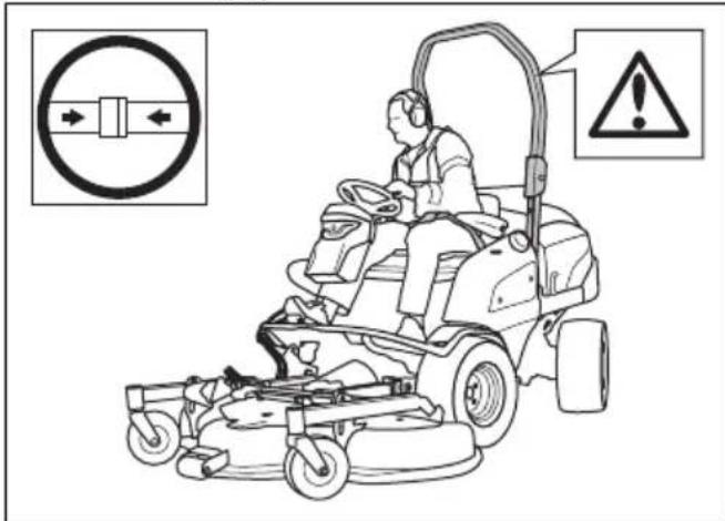 HUSQVARNA P 535HX - Pour engager et désengager le système de protection de retournement (ROPS) - 4