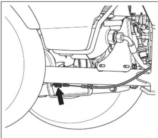 HUSQVARNA P 535HX - Contrôle du frein destationnement - 1