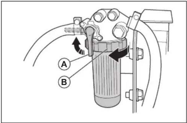 HUSQVARNA P 535HX - So ersetzen Sie den Papierfilter im Hauptfilter - 1