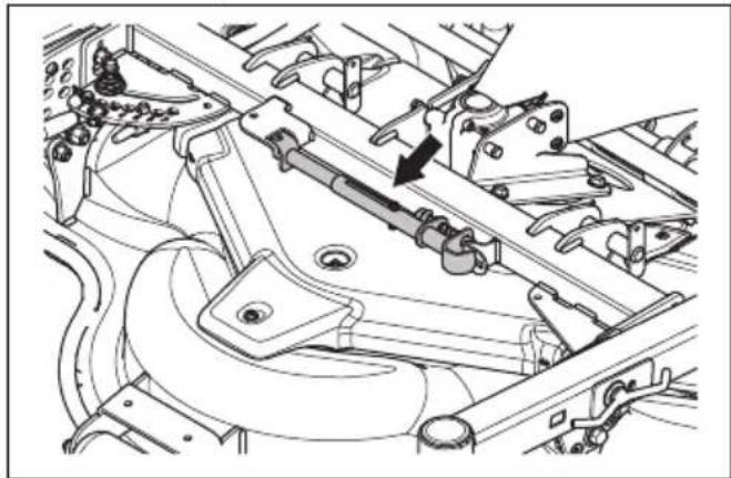 HUSQVARNA P 535HX - Pourmettrele carterdecoupe en position d'entretien - 1