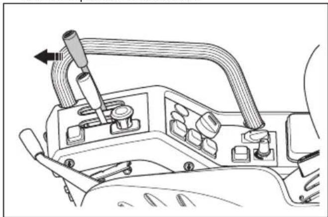 HUSQVARNA P 535HX - So senken Sie das Mahdeck in die Schwimmposition ab - 1