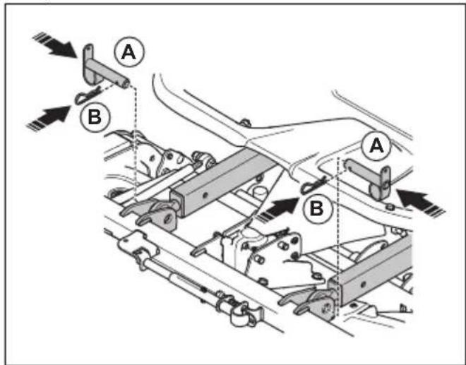HUSQVARNA P 535HX - Pour fixer le carter de coupe - Combi 155, R180 - 4