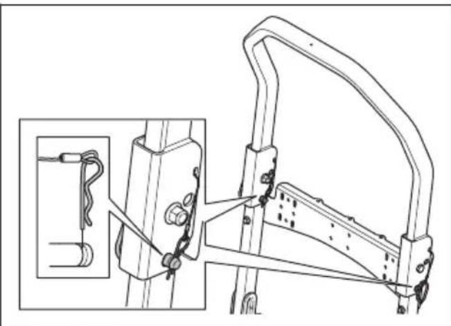 HUSQVARNA P 535HX - Het kantelbeveiligingsystem (ROPS) in- en uitschakelen - 1