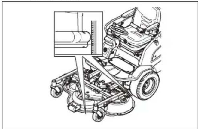 HUSQVARNA P 535HX - So überprüfen Sie die Fluchtung des Mahdecks - 1
