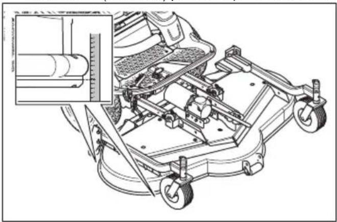 HUSQVARNA P 535HX - Pour contrôle le parallélisme du carter de coupe - 1