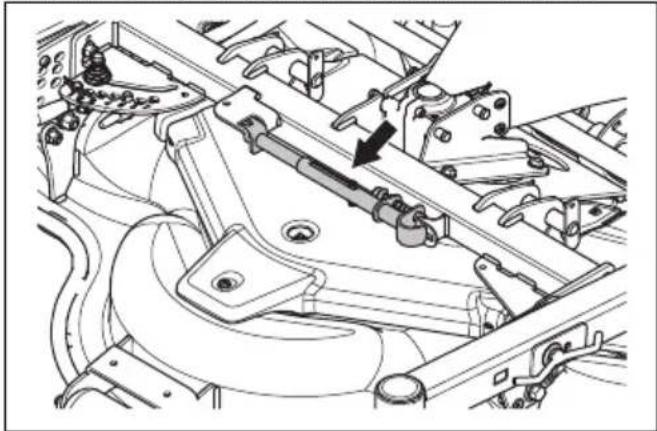 HUSQVARNA P 535HX - So bringen Sie das Mahdeck in die Wartungsposition - 1