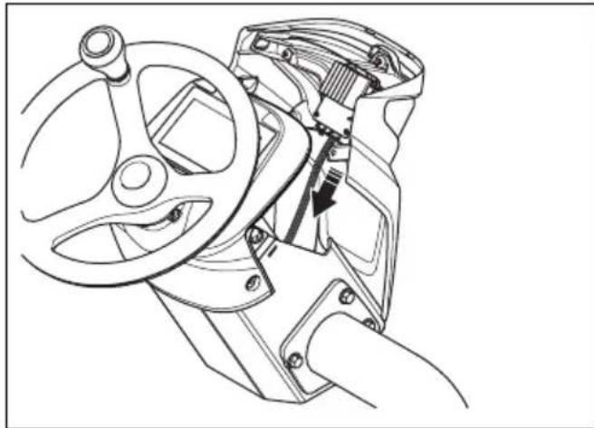 HUSQVARNA P 535HX - Pour déposer et installer le capot avant de la colonne de direction - 2