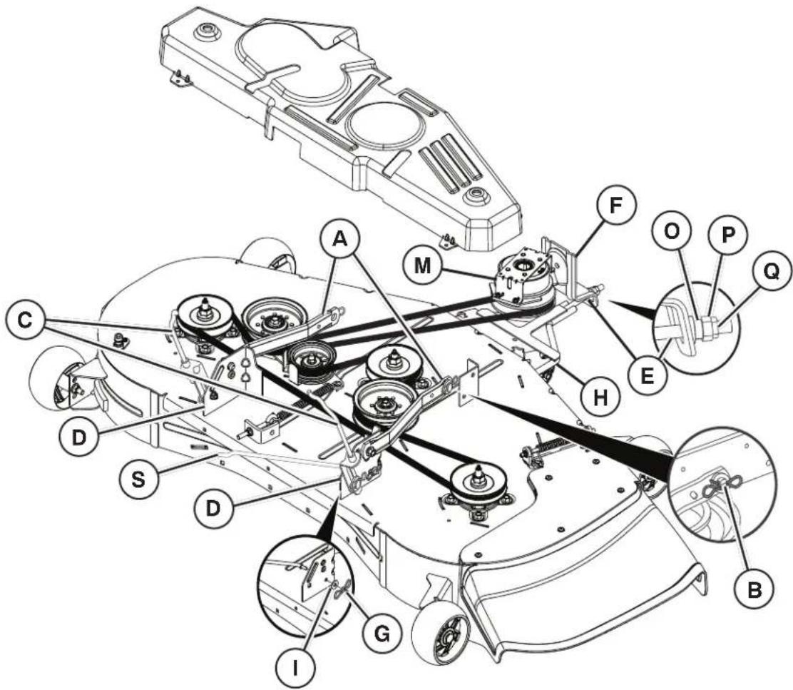 HUSQVARNA TS 348XD - MISE EN GARDE : Le levier de levage est monté sur ressort. Tenir fermement le levier de levage dans la main, l'abaisser lentement et l'enclencher dans la position la plus basse. - 8