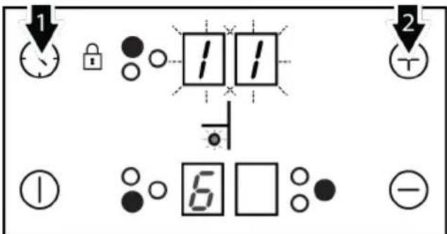 BEKO HII63402MT - Activating the timer - 2