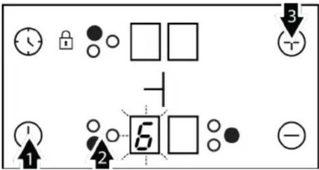 BEKO HII63402MT - Activating the timer - 1