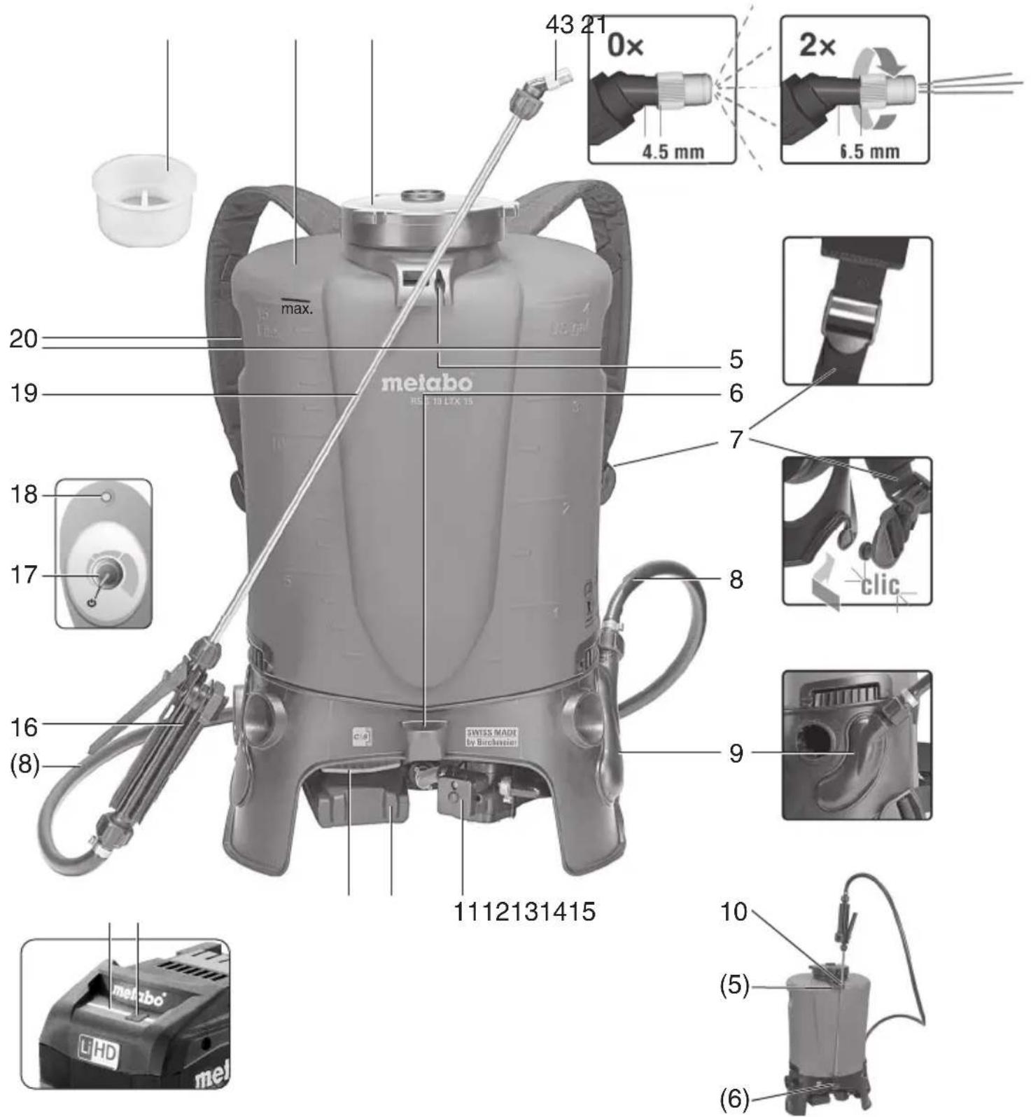METABO RSG 18 LTX 15 - 1