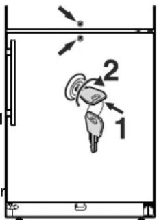 LIEBHERR LCv 4010 MediLine - Fermer l'appareil à clé - 1