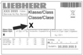 LIEBHERR LCv 4010 MediLine - Classe climatique - 1