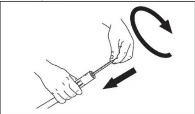 HUSQVARNA 543 RBX - Lubricación del eje propulsor flexible - 4