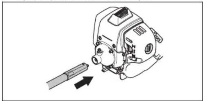 HUSQVARNA 543 RBX - De flexibele aandrijfas monteren - 2