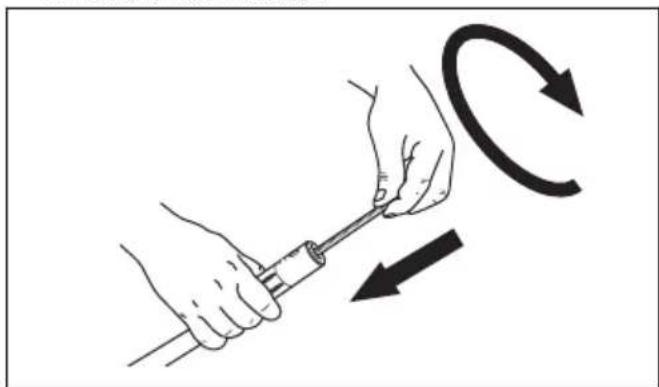 HUSQVARNA 543 RBX - To lubricate the flexible drive shaft - 4