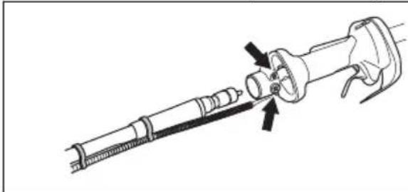 HUSQVARNA 543 RBX - Montaje del eje propulsor flexible - 1