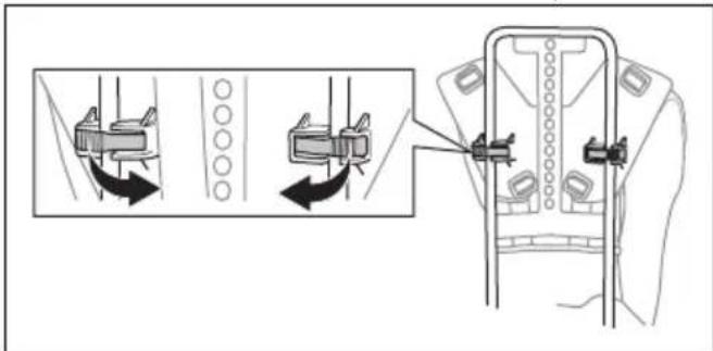 HUSQVARNA 543 RBX - To adjust the backplate height - 1