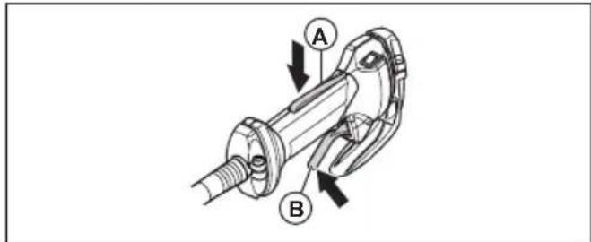 HUSQVARNA 543 RBX - Gaz tetigi kildini kontrl etme - 1